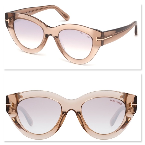Tom Ford Accessories - New TOM FORD Slater Cat Eye Clear Sunglasses